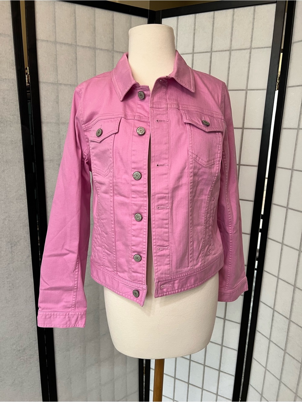 Talbots Pink Denim Jacket